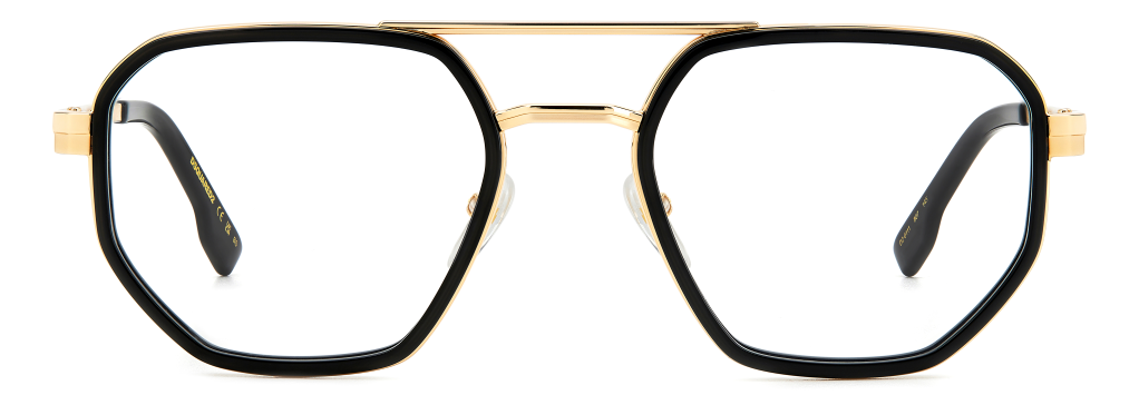 Men Premium Dsquared2 Eyeglasses: D2 0111 - Black - SpecSMART Eye Clinic (Front View)