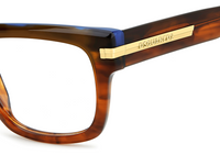 Thumbnail for Men Premium Dsquared2 Eyeglasses: D2 0163 - Brown - SpecSMART Eye Clinic (Zoom View)