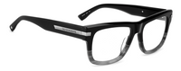 Thumbnail for Men Premium Dsquared2 Eyeglasses: D2 0163 - Black Grey(2) - SpecSMART Eye Clinic (Diagonal View)