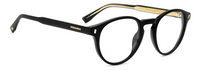 Thumbnail for Men Premium Dsquared2 Eyeglasses: D2 0080 - Black(2) - SpecSMART Eye Clinic (Diagonal View)
