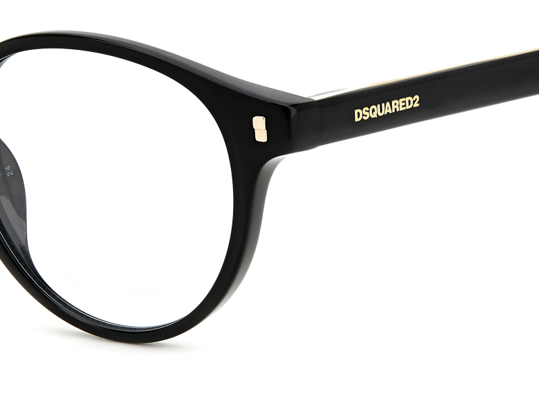 Men Premium Dsquared2 Eyeglasses: D2 0080 - Black - SpecSMART Eye Clinic (Zoom View)