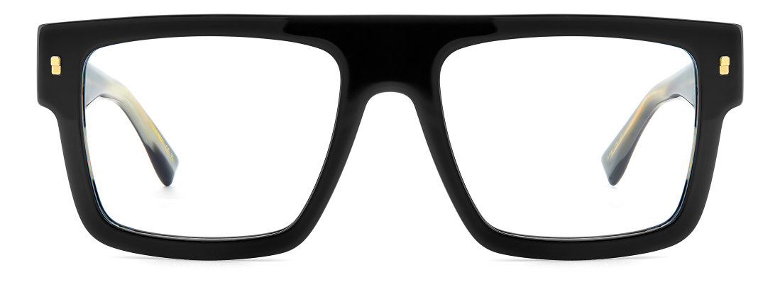Men Premium Dsquared2 Eyeglasses: D2 0147 - Black - SpecSMART Eye Clinic (Front View)