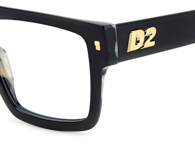 Men Premium Dsquared2 Eyeglasses: D2 0147 - Black - SpecSMART Eye Clinic (Zoom View)