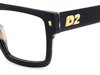 Thumbnail for Men Premium Dsquared2 Eyeglasses: D2 0147 - Black - SpecSMART Eye Clinic (Zoom View)