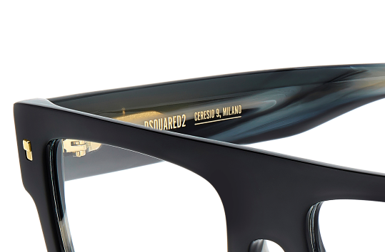 Men Premium Dsquared2 Eyeglasses: D2 0147 - Black(2) - SpecSMART Eye Clinic (Zoom View)