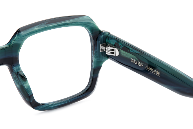 Men Premium Dsquared2 Eyeglasses: D2 0148 - Teal(2) - SpecSMART Eye Clinic (Zoom View)