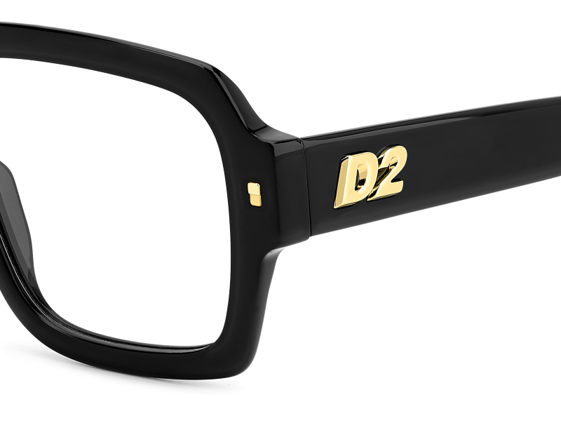 Men Premium Dsquared2 Eyeglasses: D2 0148 - Black - SpecSMART Eye Clinic (Zoom View)