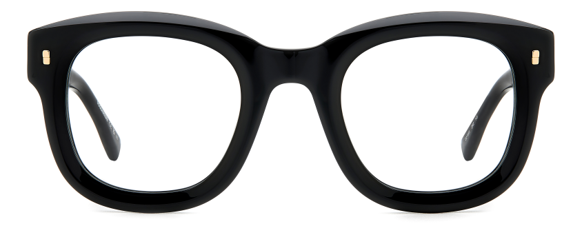 Men Premium Dsquared2 Eyeglasses: D2 0091 - Black - SpecSMART Eye Clinic (Front View)