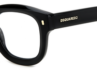 Thumbnail for Men Premium Dsquared2 Eyeglasses: D2 0091 - Black - SpecSMART Eye Clinic (Zoom View)