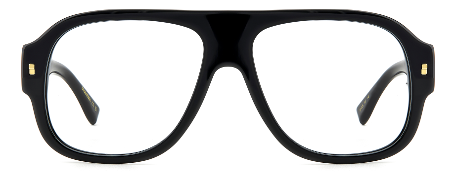 Men Premium Dsquared2 Eyeglasses: D2 0125 - Black - SpecSMART Eye Clinic (Front View)