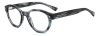 Thumbnail for Men Premium Dsquared2 Eyeglasses: D2 0131 - Grey Horn - SpecSMART Eye Clinic (Diagonal View)