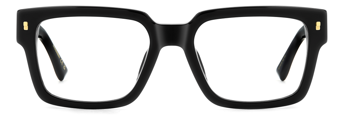 Men Premium Dsquared2 Eyeglasses: D2 0167/G - Black - SpecSMART Eye Clinic (Front View)