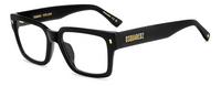 Thumbnail for Men Premium Dsquared2 Eyeglasses: D2 0167/G - Black - SpecSMART Eye Clinic (Diagonal View)