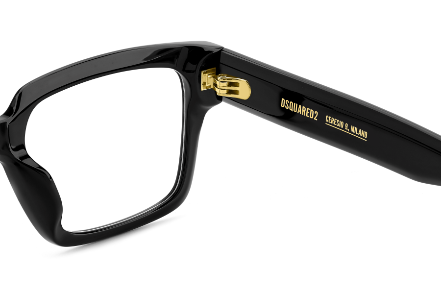 Men Premium Dsquared2 Eyeglasses: D2 0167/G - Black(2) - SpecSMART Eye Clinic (Zoom View)