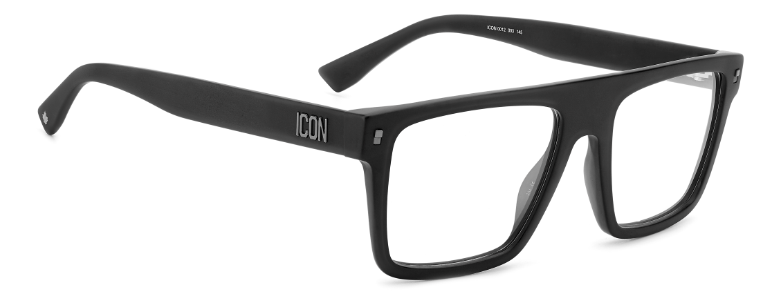 Men Premium Dsquared2 Eyeglasses: Icon 0012 - Matte Black(2) - SpecSMART Eye Clinic (Diagonal View)