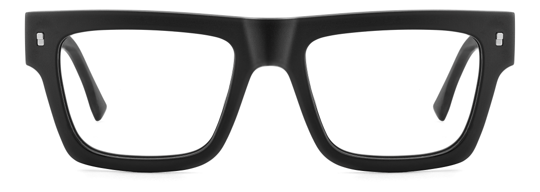 Men Premium Dsquared2 Eyeglasses: Icon 0023 - Matte Black - SpecSMART Eye Clinic (Front View)