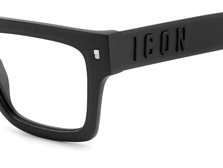 Men Premium Dsquared2 Eyeglasses: Icon 0023 - Matte Black(2) - SpecSMART Eye Clinic (Zoom View)