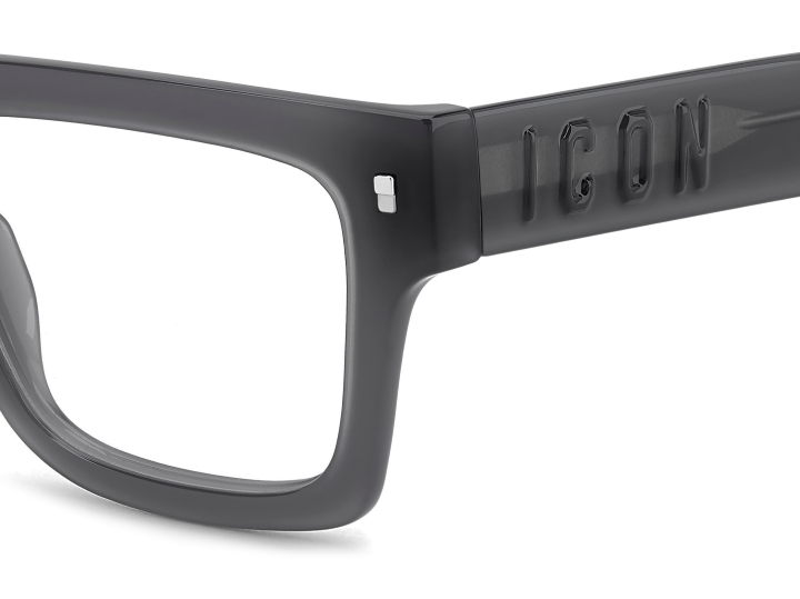 Men Premium Dsquared2 Eyeglasses: Icon 0023 - Grey - SpecSMART Eye Clinic (Zoom View)