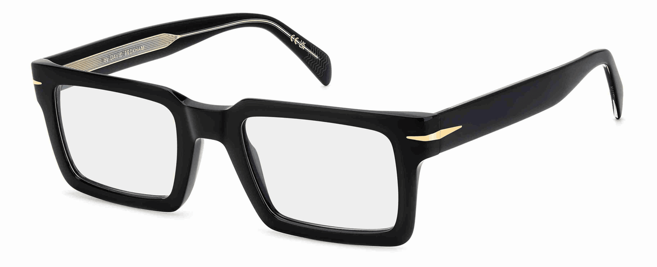 Designer Men David Beckham Eyeglasses: DB 7126-Black-SpecSMART Eye Clinic (Diagonal View)