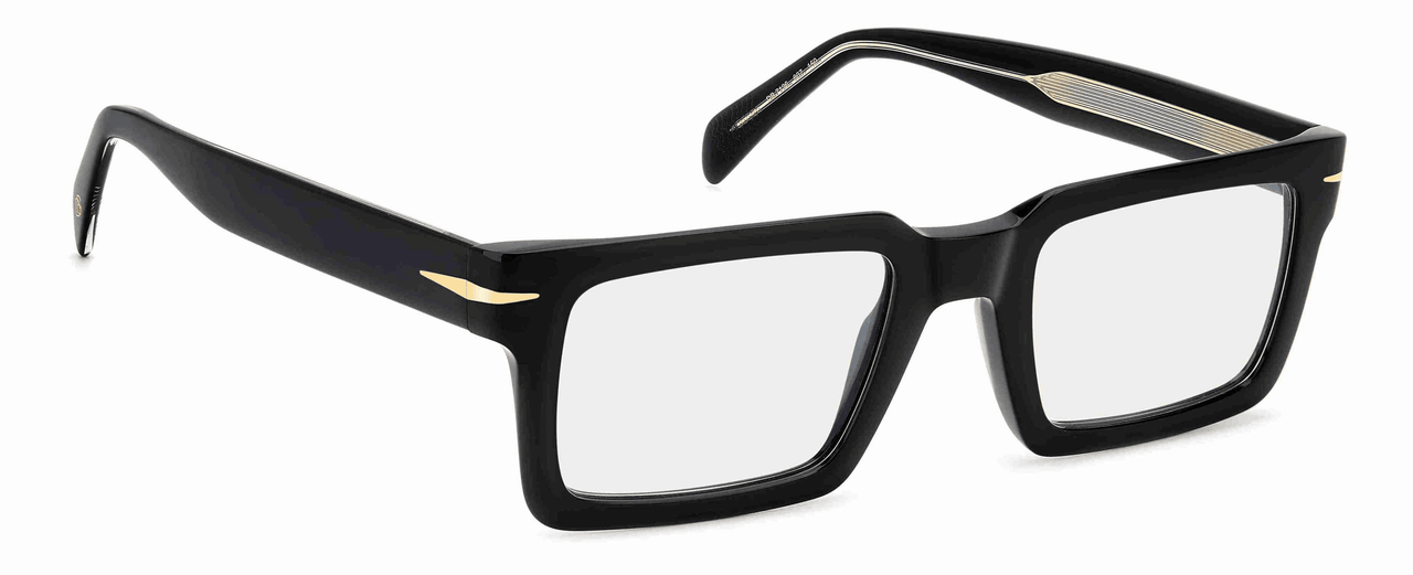 Designer Men David Beckham Eyeglasses: DB 7126-Black(2)-SpecSMART Eye Clinic (Diagonal View)