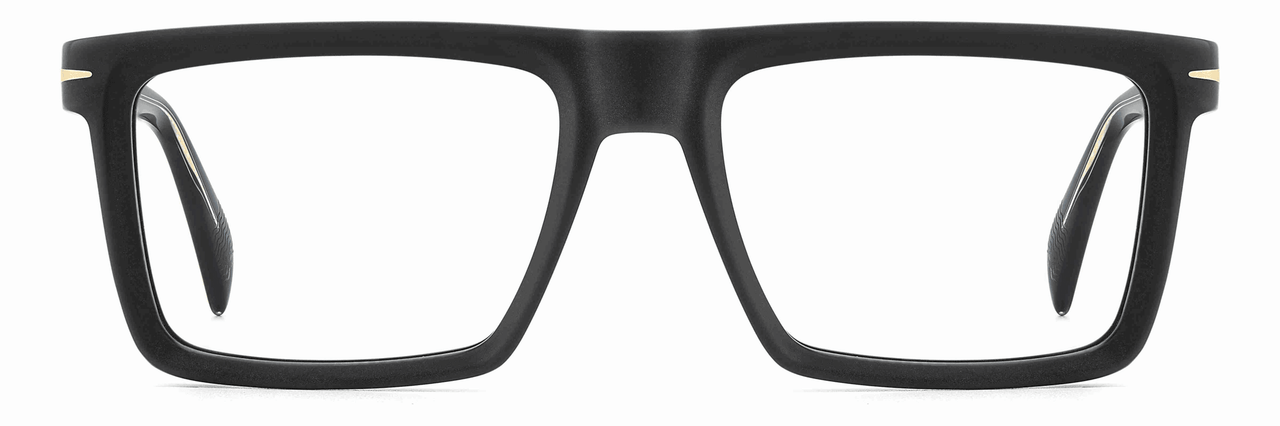 Designer Men David Beckham Eyeglasses: DB 7138-Matte Black-SpecSMART Eye Clinic (Front View)