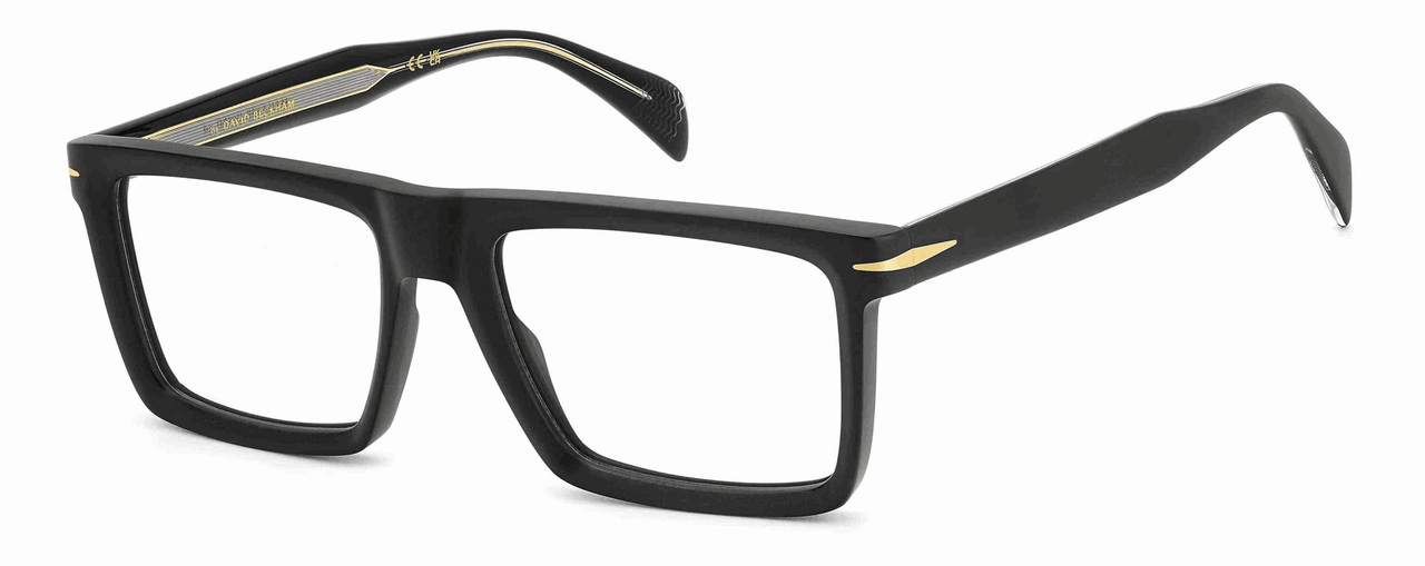 Designer Men David Beckham Eyeglasses: DB 7138-Matte Black(2)-SpecSMART Eye Clinic (Diagonal View)