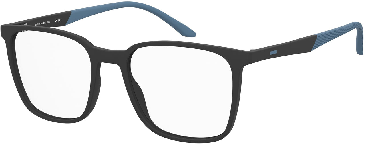 Premium Men 7TH STREET Eyeglasses: 7A 151 - Matte Black Blue - SpecSMART Eye Clinic (Diagonal View)