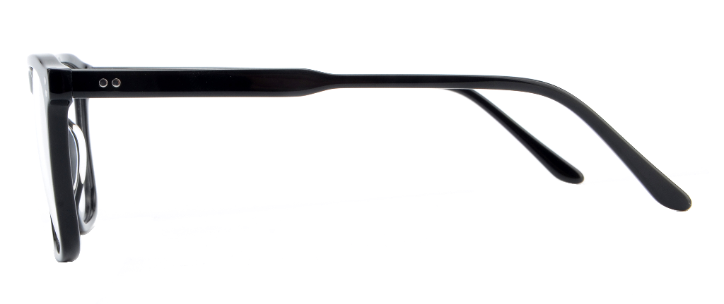 Men Cristal : Stevie -  Shiny Black SpaceSMART eye clinic Side View