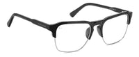 Thumbnail for Premium Men PRIVE' REVEAUX Eyeglasses: CAFE SOLO - BLACK - SpecSMART Eye Clinic (Diagonal View)