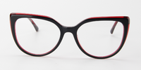 Thumbnail for Women Calypso Eyeglasses: Milana - Black/Red - SpecSMART Eye Clinic (Front View)