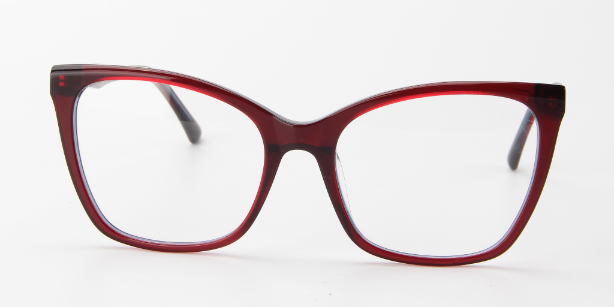 Women Insignia Eyeglasses: Ellie - Red - SpecSMART Eye Clinic (Front View)