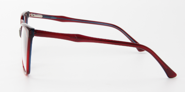 Women Insignia Eyeglasses: Ellie - Red - SpecSMART Eye Clinic (Side View)