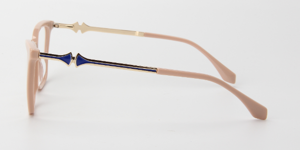 Women Calypso Eyeglasses: Hart - Nude - SpecSMART Eye Clinic (Side View)