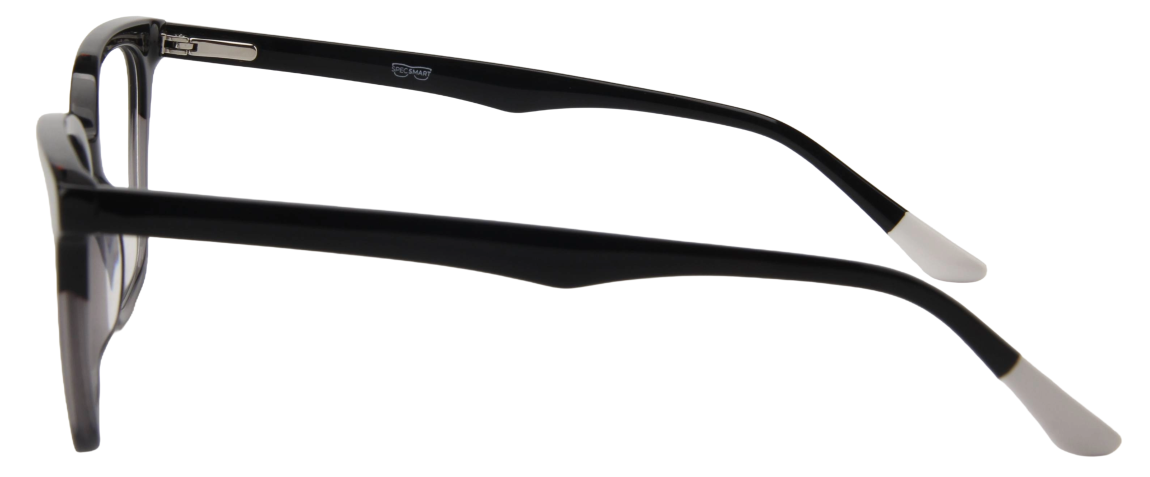 Men Access Eyeglasses: Percy - Black White - SpecSMART Eye Clinic (Side View)