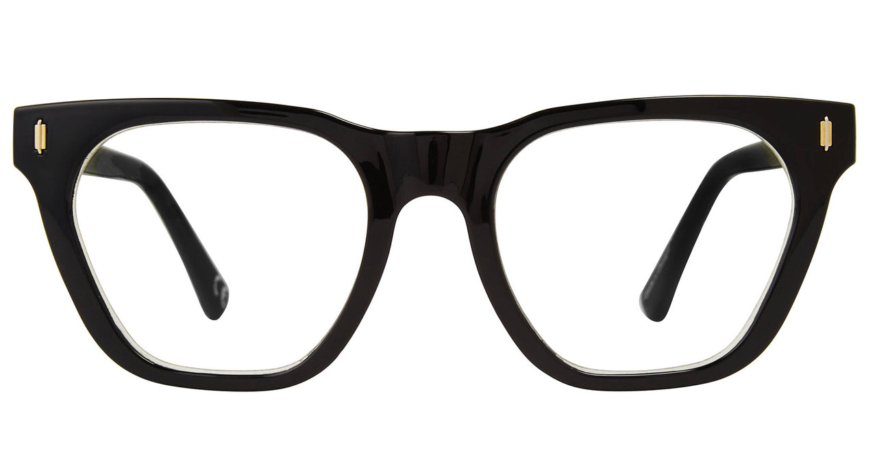 Premium Men PRIVE' REVEAUX Eyeglasses: CORAL WAY - BLACK - SpecSMART Eye Clinic (Front View)