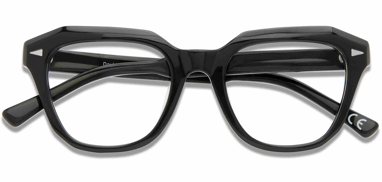 Premium Men PRIVE' REVEAUX Eyeglasses: DAYBREAK - BLACK - SpecSMART Eye Clinic (Front View closed)
