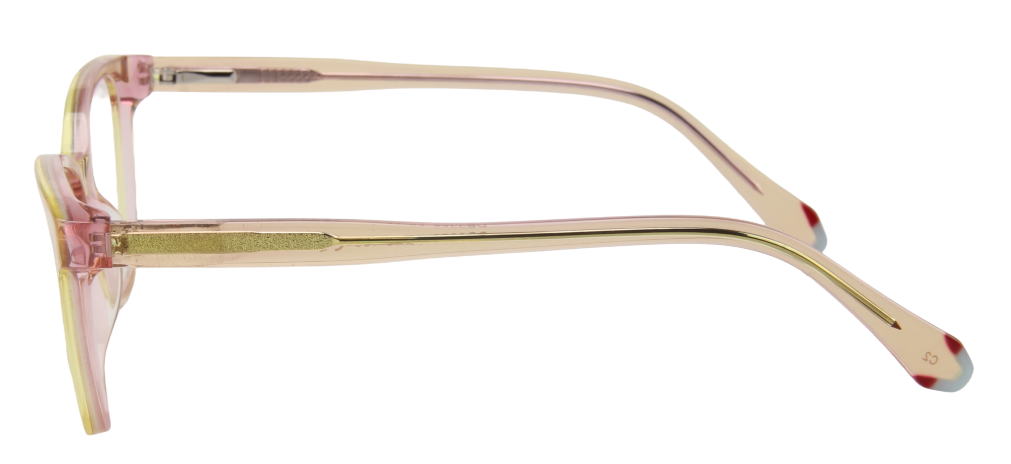 Kids Girl Molly and Max Eyeglasses: Mona - Yellow - SpecSMART Eye Clinic (Side View)