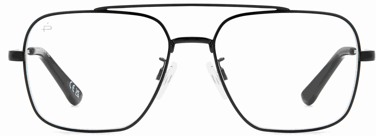 Premium Men PRIVE' REVEAUX Eyeglasses: FISHERMAN - BLACK - SpecSMART Eye Clinic (Front View)