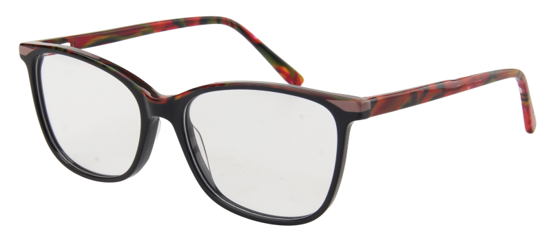 Youth Girl NEXT Eyeglasses: Emma - Black Stripe - SpecSMART Eye Clinic (Diagonal View)
