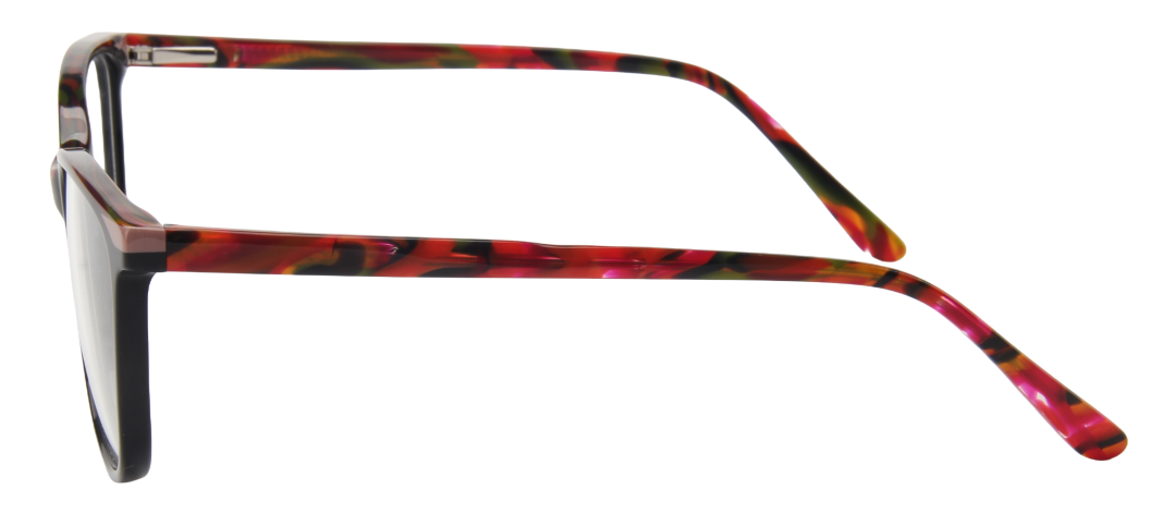 Youth Girl NEXT Eyeglasses: Emma - Black Stripe - SpecSMART Eye Clinic (Side View)