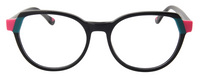 Thumbnail for Youth Girl NEXT Eyeglasses: Olivia - Black Stripe - SpecSMART Eye Clinic (Front View)
