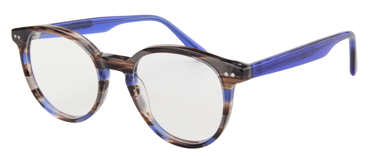 Youth Boy  NEXT Eyeglasses: Zayn - Blue & Brown - SpecSMART Eye Clinic (Diagonal View)
