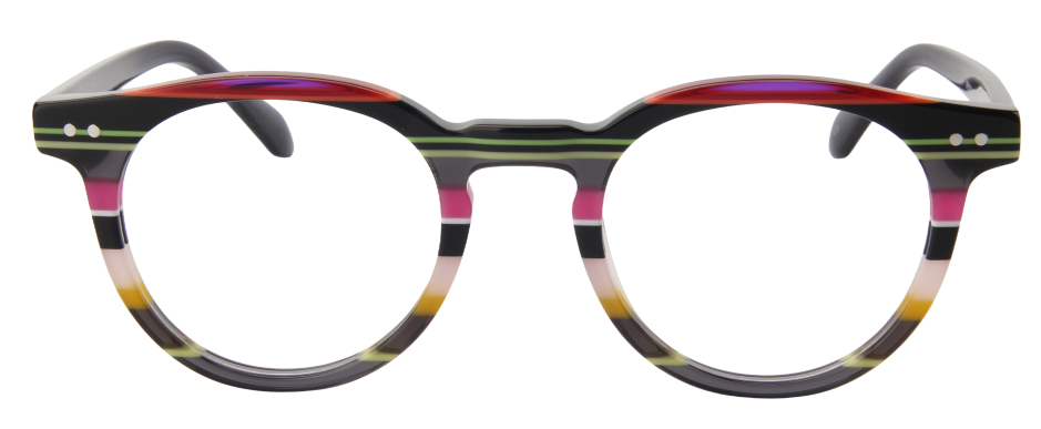 Youth Girl NEXT Eyeglasses: Alison - Black Stripe - SpecSMART Eye Clinic (Front View)
