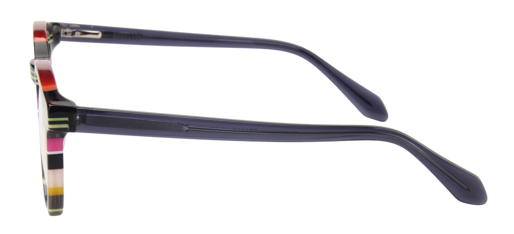 Youth Girl NEXT Eyeglasses: Alison - Black Stripe - SpecSMART Eye Clinic (Side View)