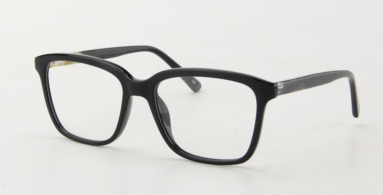 Men Insignia Eyeglasses: Amos - Black - SpecSMART Eye Clinic (Diagonal View)