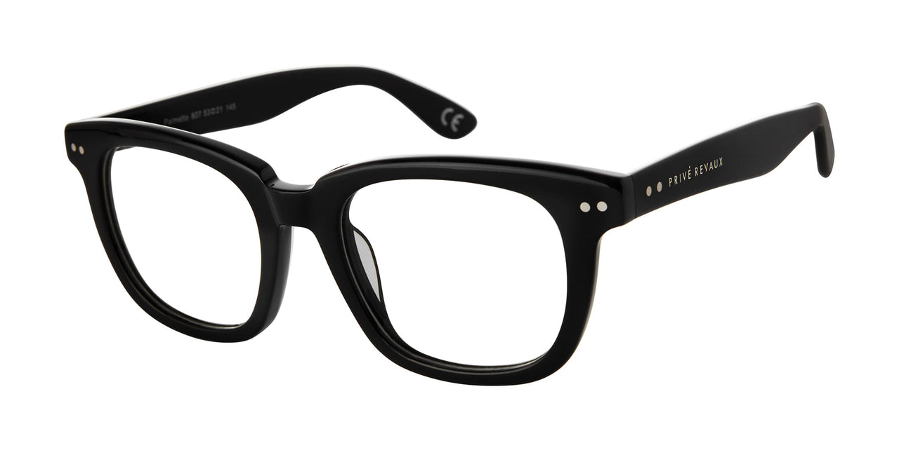 Premium Men PRIVE' REVEAUX Eyeglasses: PALMETTO - BLACK - SpecSMART Eye Clinic (Side View)