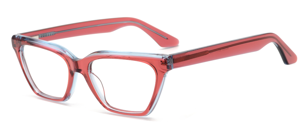 Women Urban Motley Trans.Red+Blue SpaceSMART eye clinic Diagonal View