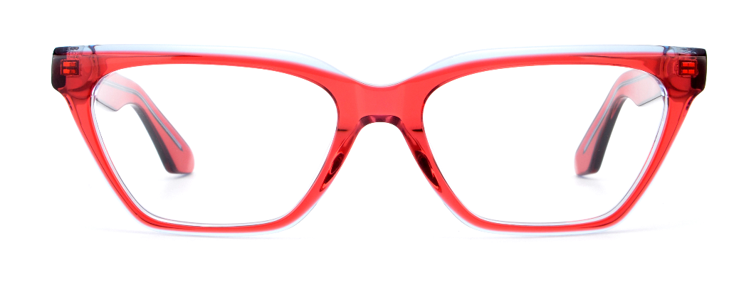 Women Urban Motley Trans.Red+Blue SpaceSMART eye clinic Front View