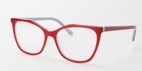 Thumbnail for Women Calypso Eyeglasses: Mia - Red - SpecSMART Eye Clinic (Diagonal View)