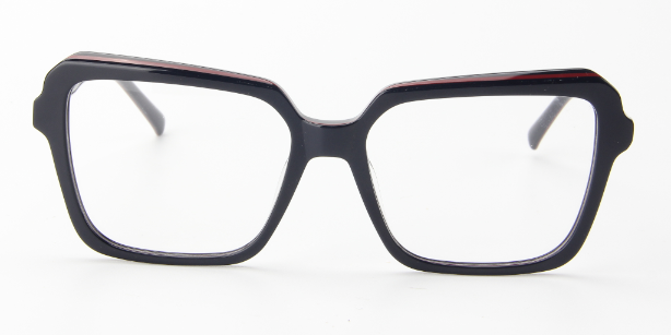 Women Calypso Eyeglasses: Tito - Blue & Red - SpecSMART Eye Clinic (Front View)